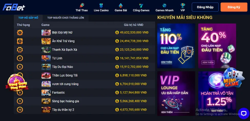 Tổng quan về các trò chơi slot tại Onpen88